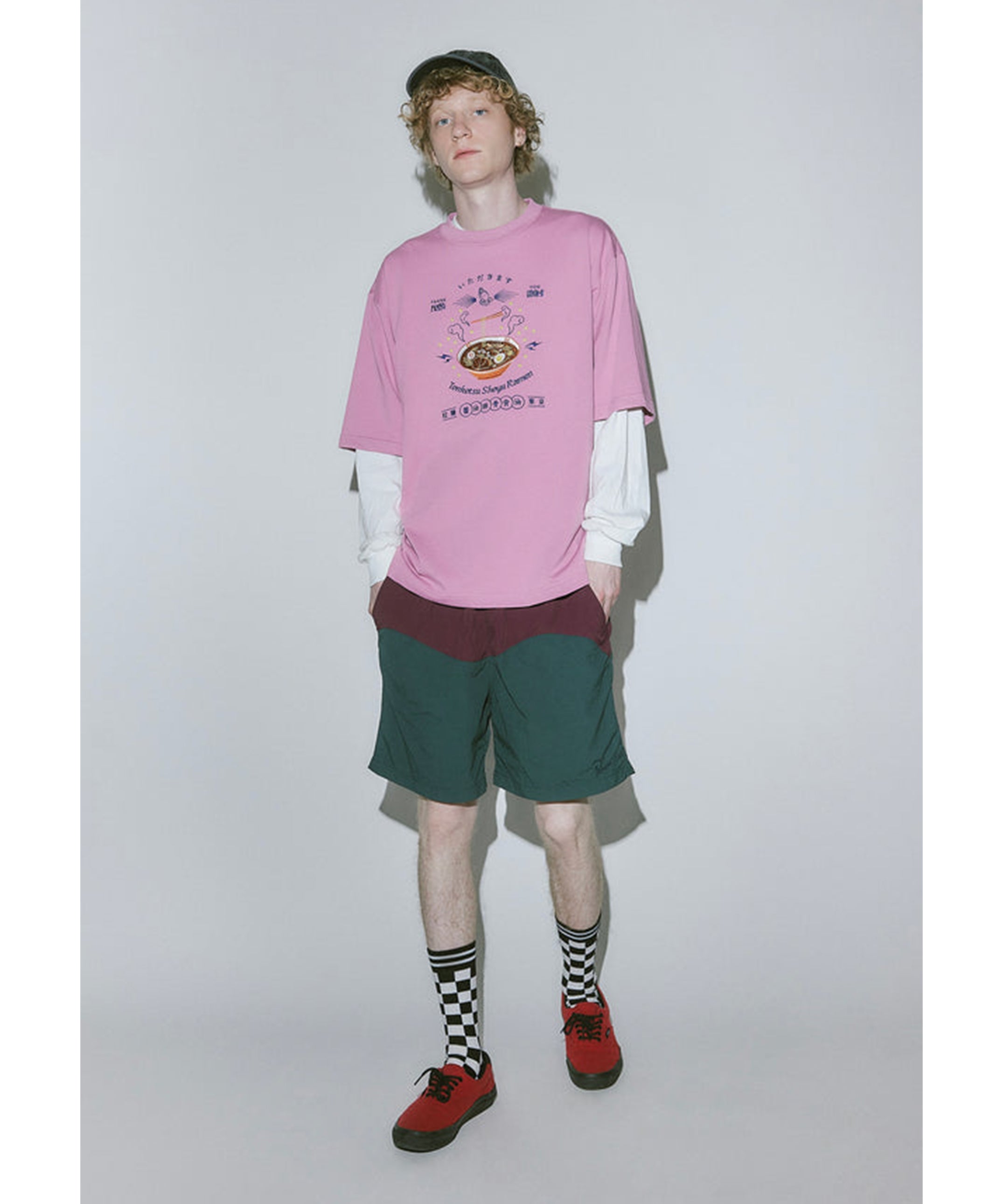 JAPAN ラーメン Tシャツ ピンク AtOn50 Official Online Store