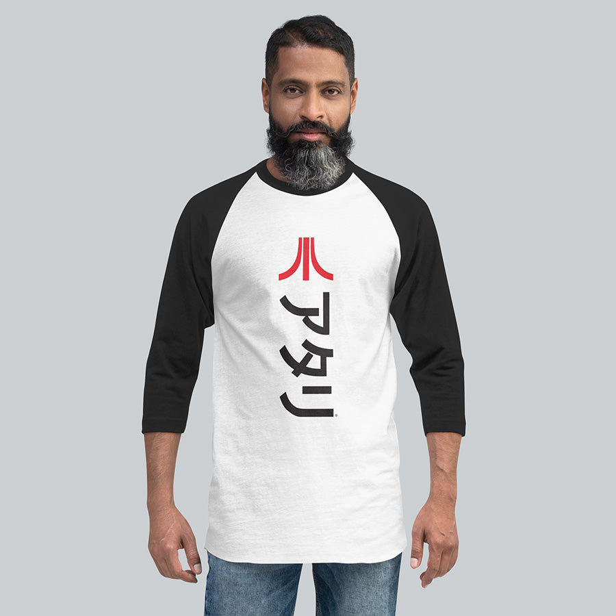Katakana 3/4 Sleeve Raglan Tee – Atari®