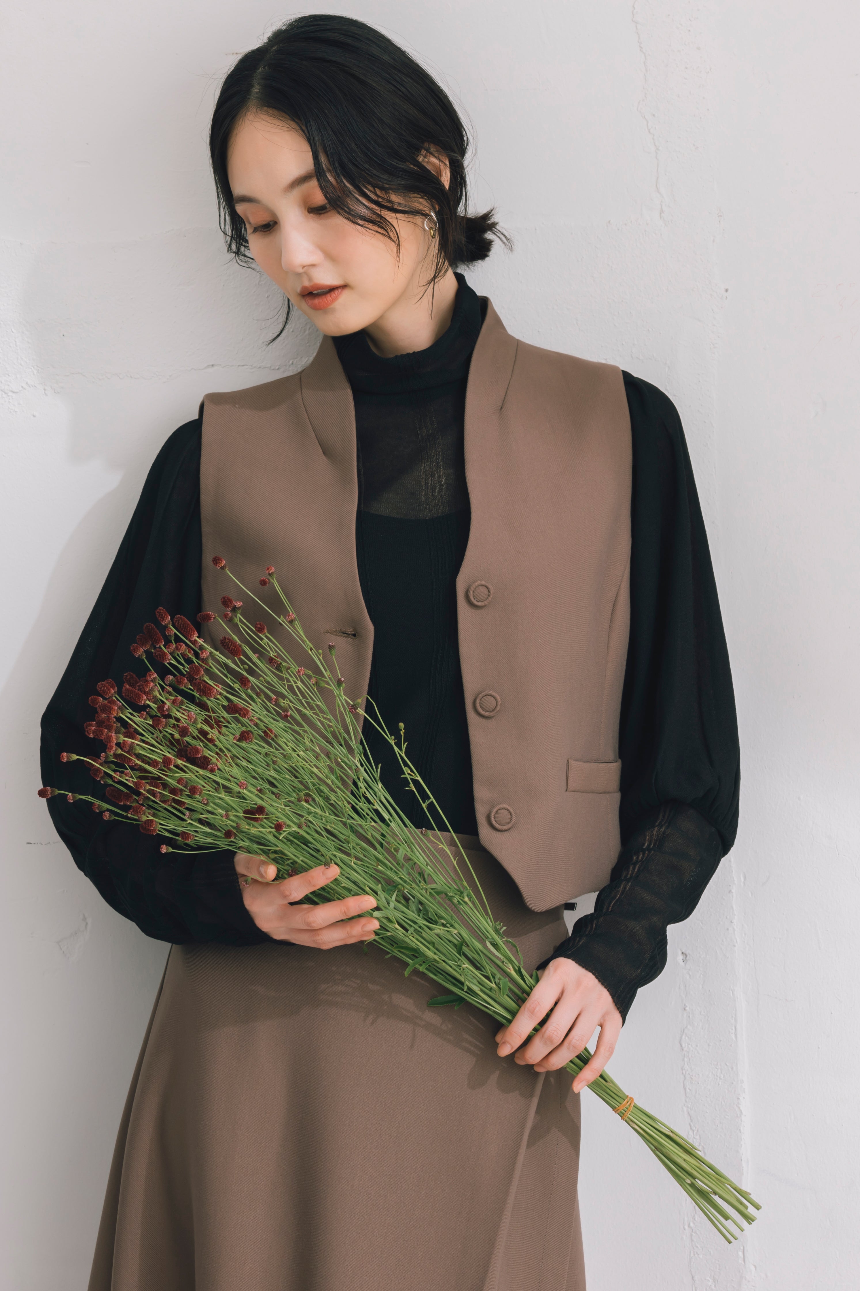 バックベルト付きジレ NS-251 – ATELIER N'S