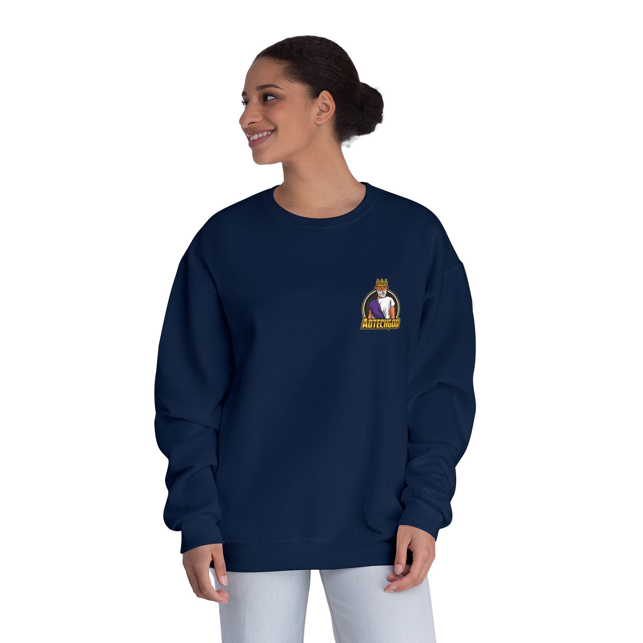 AdTechGod Cozy Unisex NuBlend® Crewneck Sweatshirt with Fun