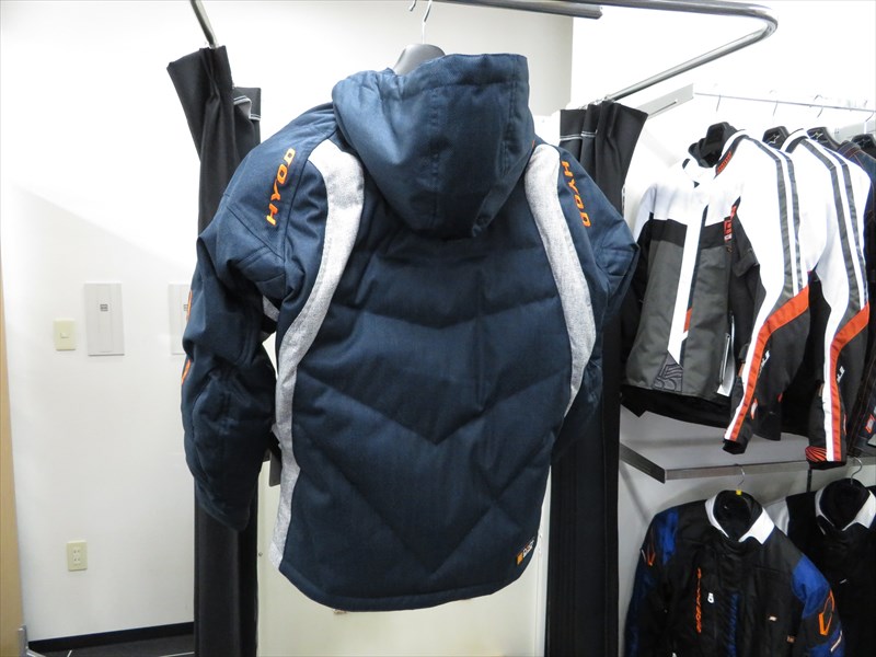 バイク用ジャケット 黒と青のコンビネーション HYOD D3O バイク用