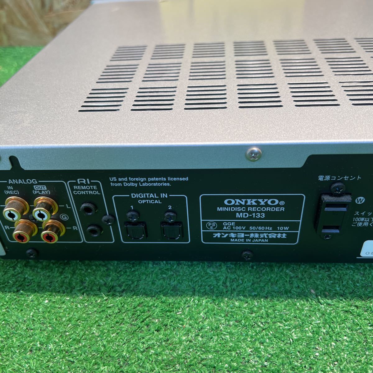 ジャンク】ONKYO MD-133 MDデッキ ジャンク 通電可能 ジャンク】ONKYO