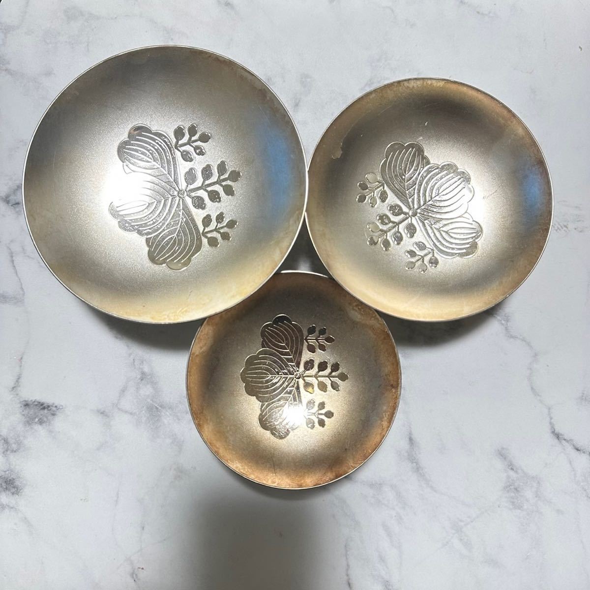 純銀 8/27☆純銀 銀盃☆酒盃 純銀刻印あり 酒器 銀製 約88g【