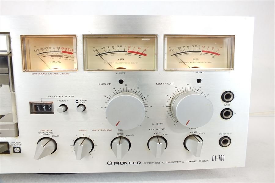 ◇ カセットデッキ Pioneer CT-700 □YFAD00003775 レアパイオニア