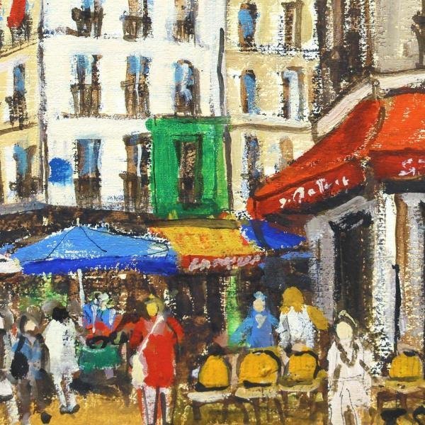 絵画油絵 関拓司 サンジェルマン風景 サン・ジェルマン風景”関拓司油彩画