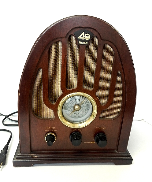 松下電器 ラジオ ABC-40 AM⁄FM ラジオ 朝日放送 創立40周年 木製 松下