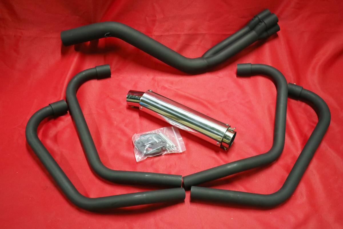 シ*G様 ゼファー400 DJガニマタ 6分割 マフラー ブラック 楽天市場