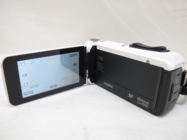 JVC 【中古】JVC ビデオカメラ Everio GZ-R300-W 白 社外ケース付