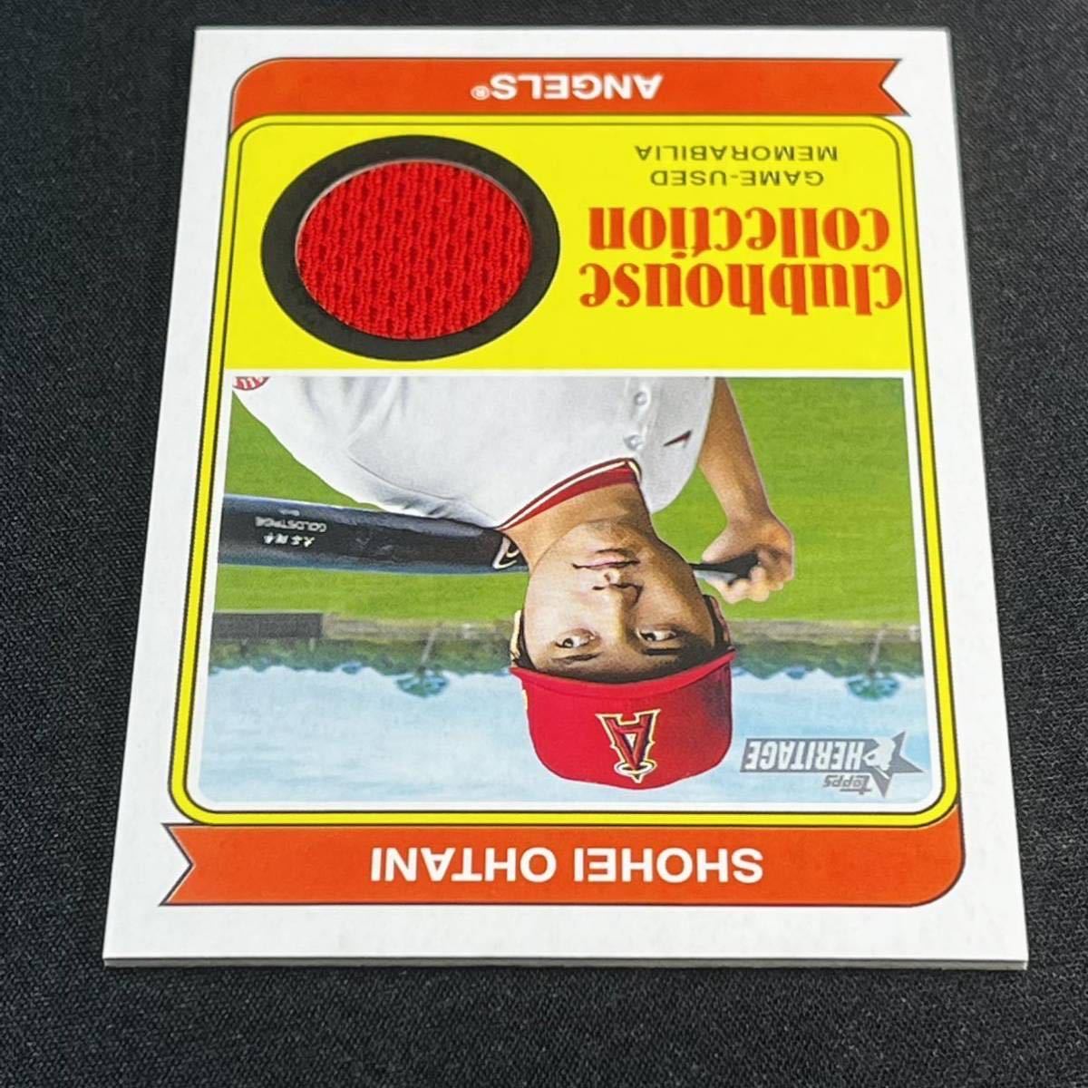 最新 2023 Topps Heritage 大谷翔平 実使用ジャージーカード MLB