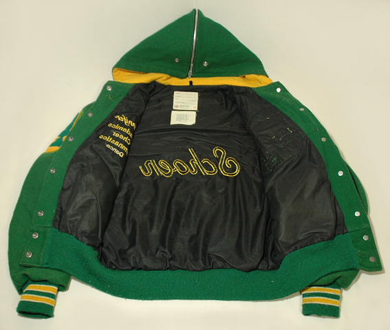 90's 90s DeLONG デロング スタジャン 深緑 アメリカ製 USA製 42