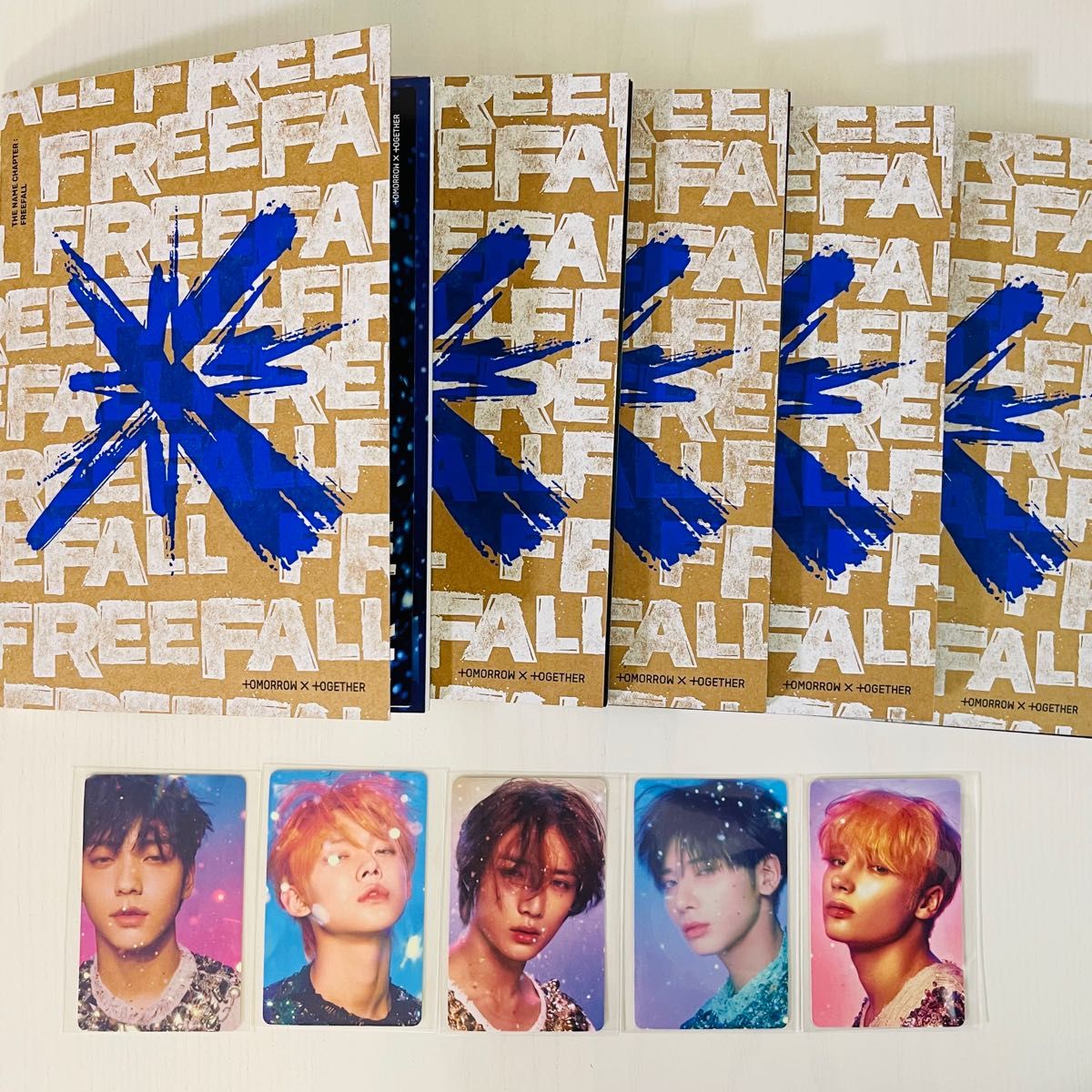 TXT FREEFALL GRAVITYver 5形態コンプ 特典トレカ付き｜Yahoo!フリマ
