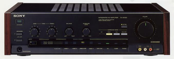 SONY TA-AV500 Specifications SONY