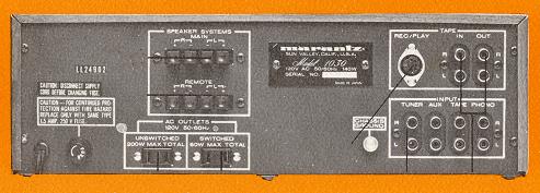 Marantz Model 1030の仕様 マランツ