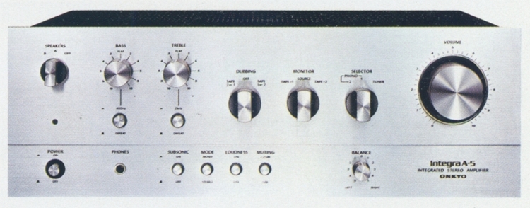 ONKYO Integra A-5の仕様 オンキヨー/オンキョー