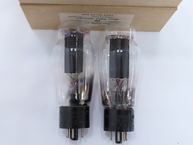 Western Electric ウエスタンエレクトリック 274B 刻印 真空管2本を