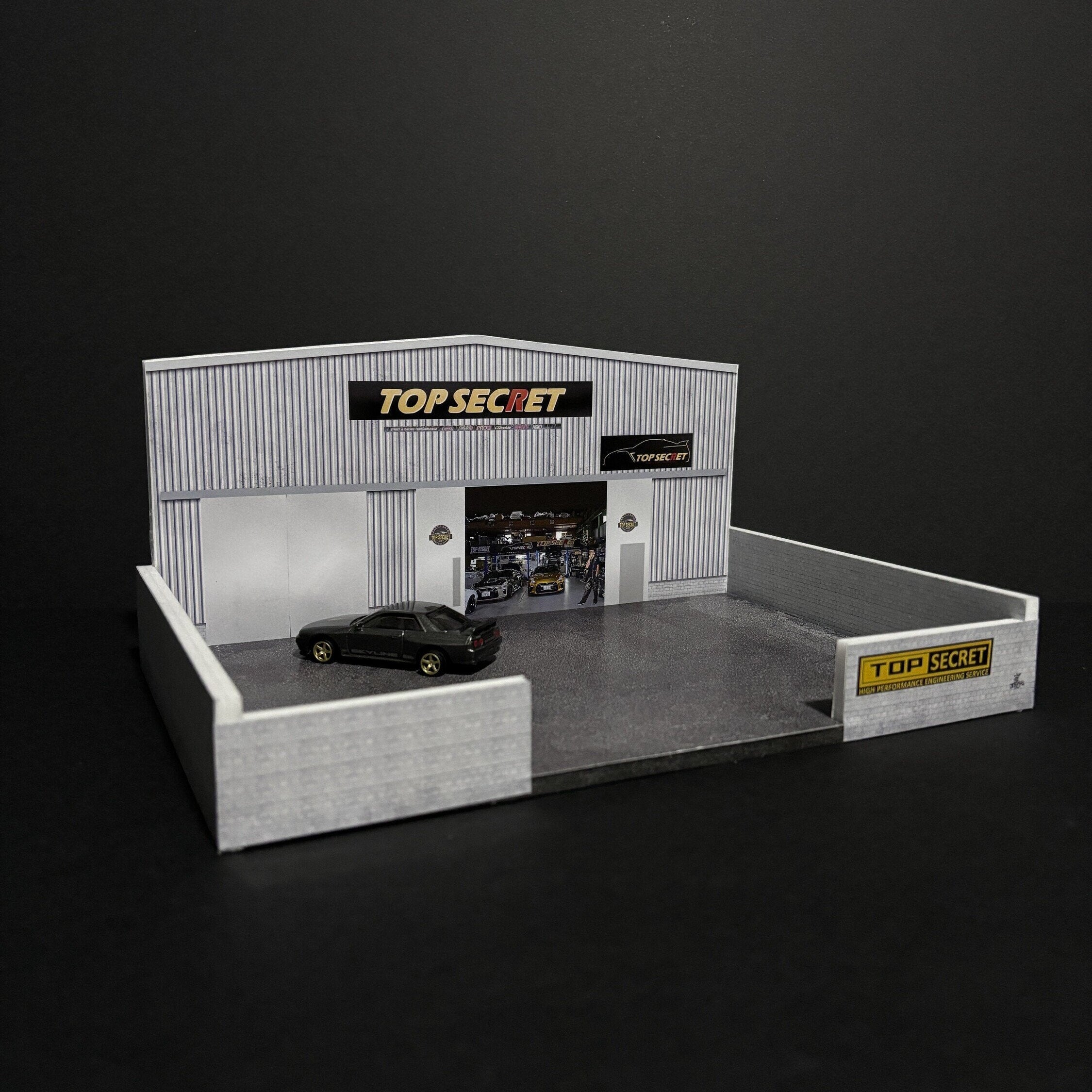 Mr Dioramas Top Secret Garage 1:64 Diorama Scene – AUSSIE diecast