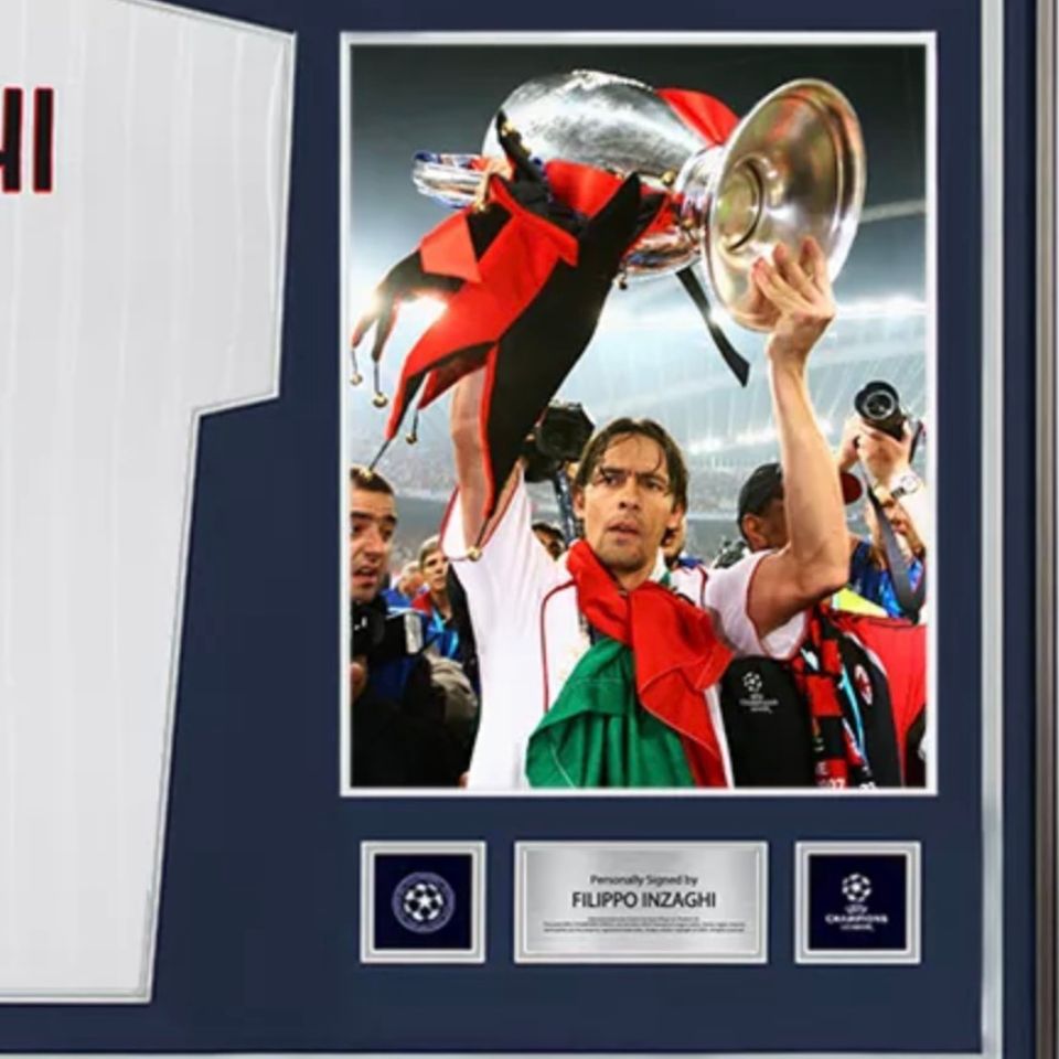 フィリッポ・インザーギ 【直筆サイン入り】 UEFAチャンピオンズリーグ