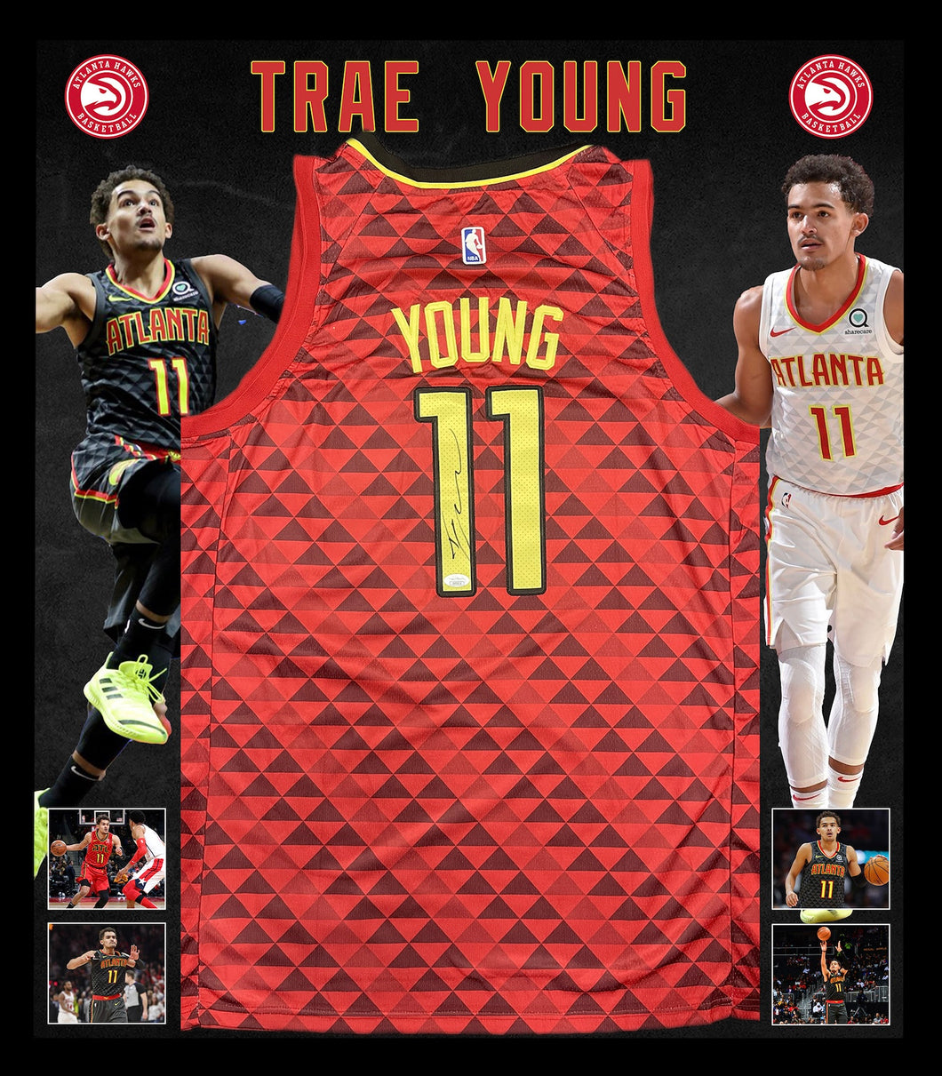 額入り】トレイ・ヤング 直筆サイン入り アトランタ・ホークス