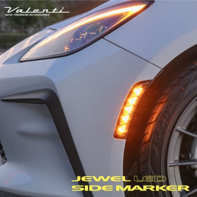 ZN8 GR86 ジュエル LEDサイドマーカー クリア/クローム | Autostyle