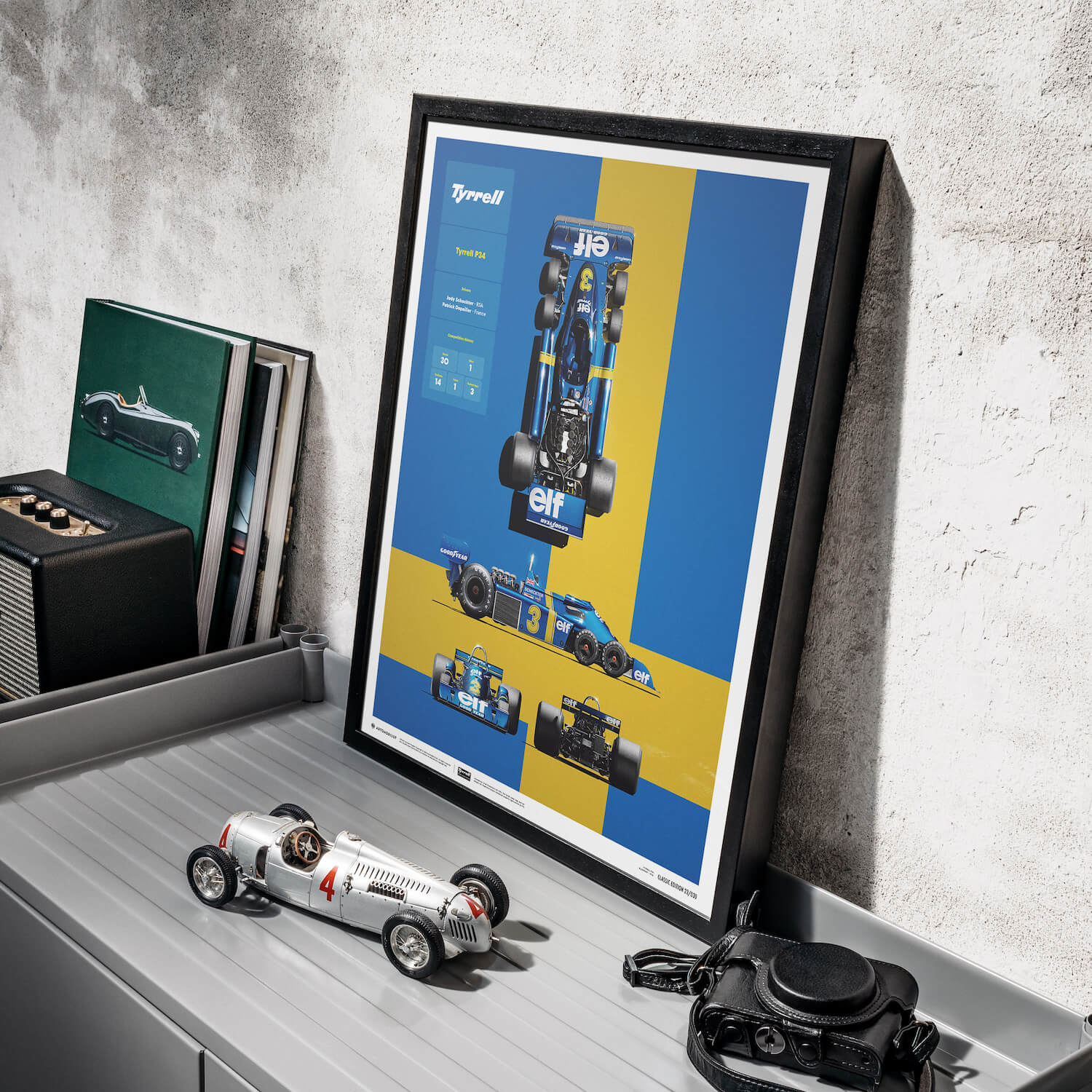 Tyrrell P34 | 1976 Blueprint | Tyrrell Poster | Automobilist