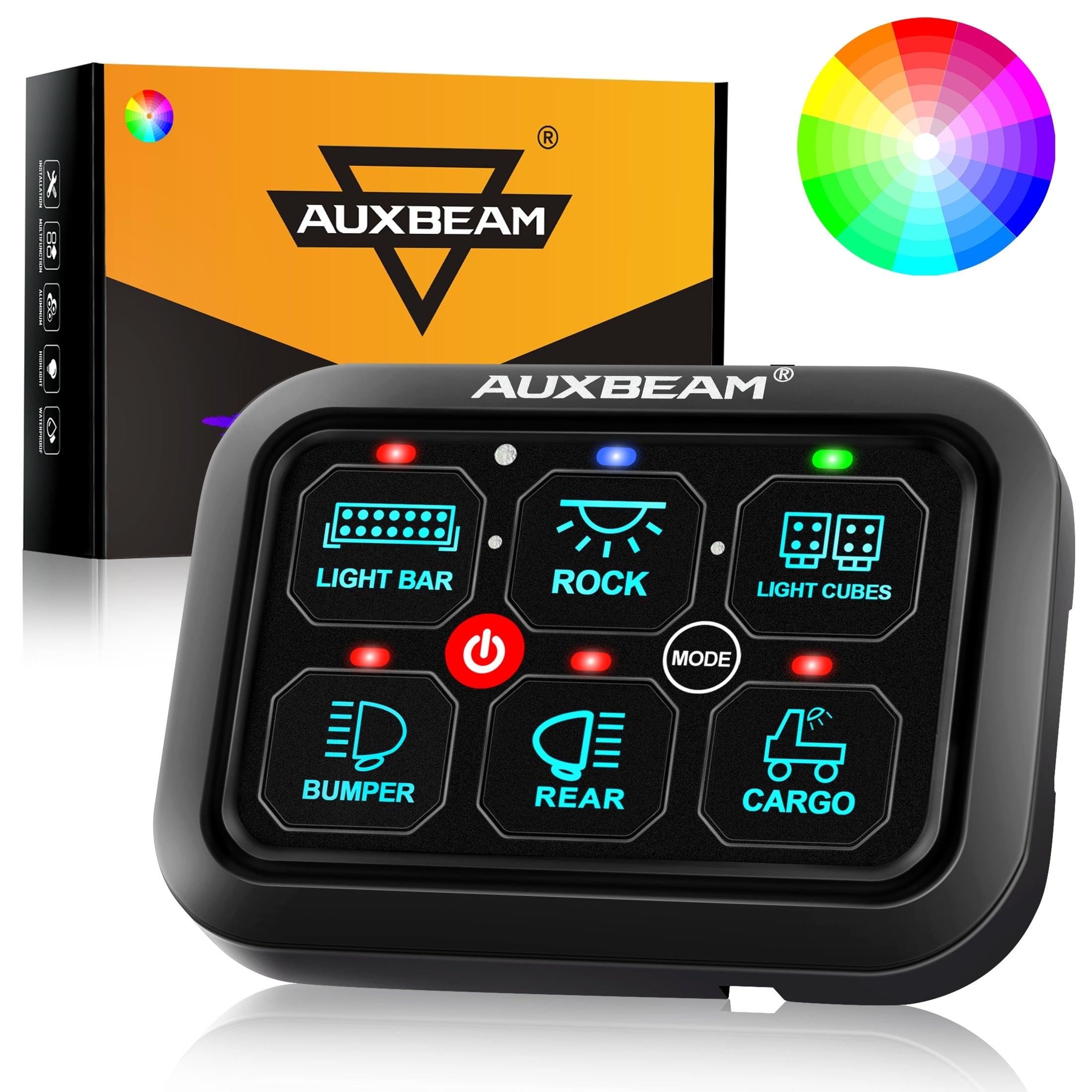Auxbeam® RA60 RGB Switch Panel, Toggle/ Momentary/ Pulsed Mode