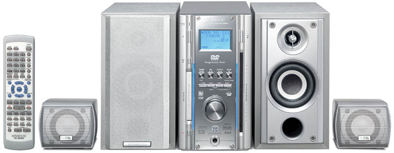 ケンウッド、フロント4chのDVDミニコンポなど