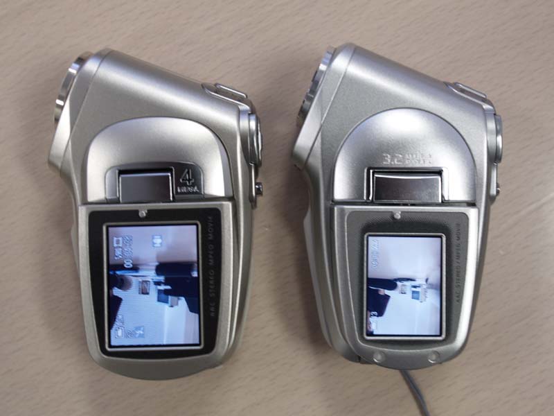 三洋、手ぶれ補正搭載のMPEG-4カメラ「Xacti C4」