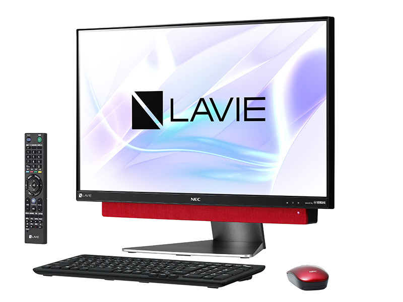 NEC、ヤマハスピーカー内蔵の23型デスクトップPC。4K液晶/UHD BDも