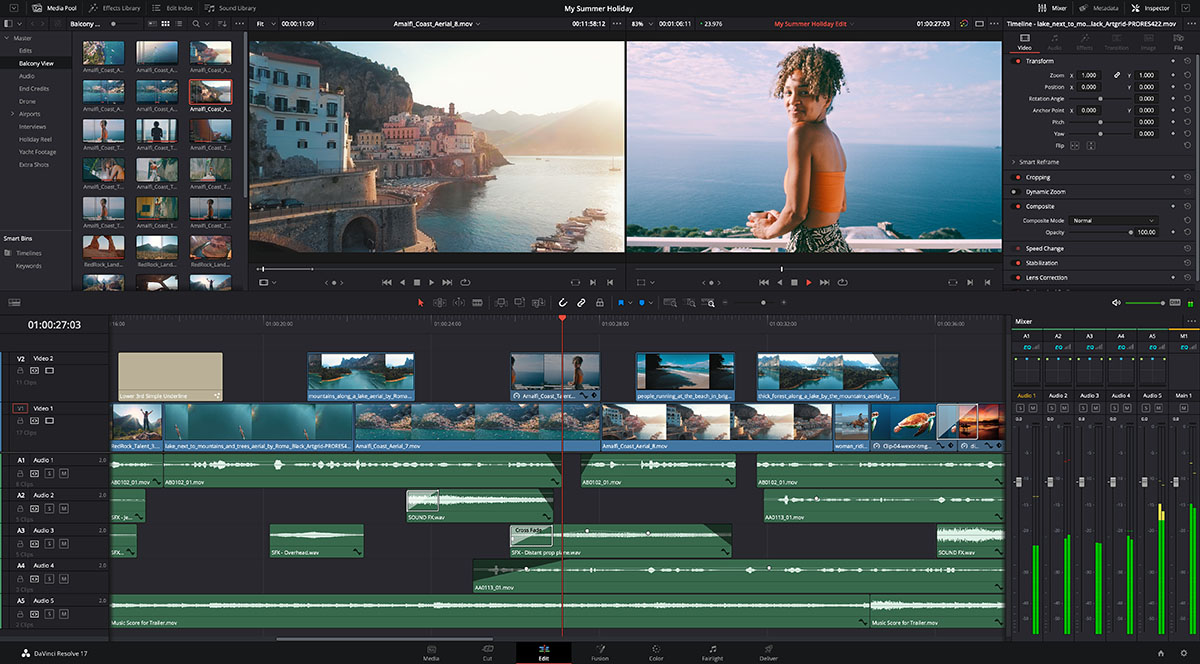 DaVinci Resolve 17」パブリックベータ無償公開。約100種類の新機能