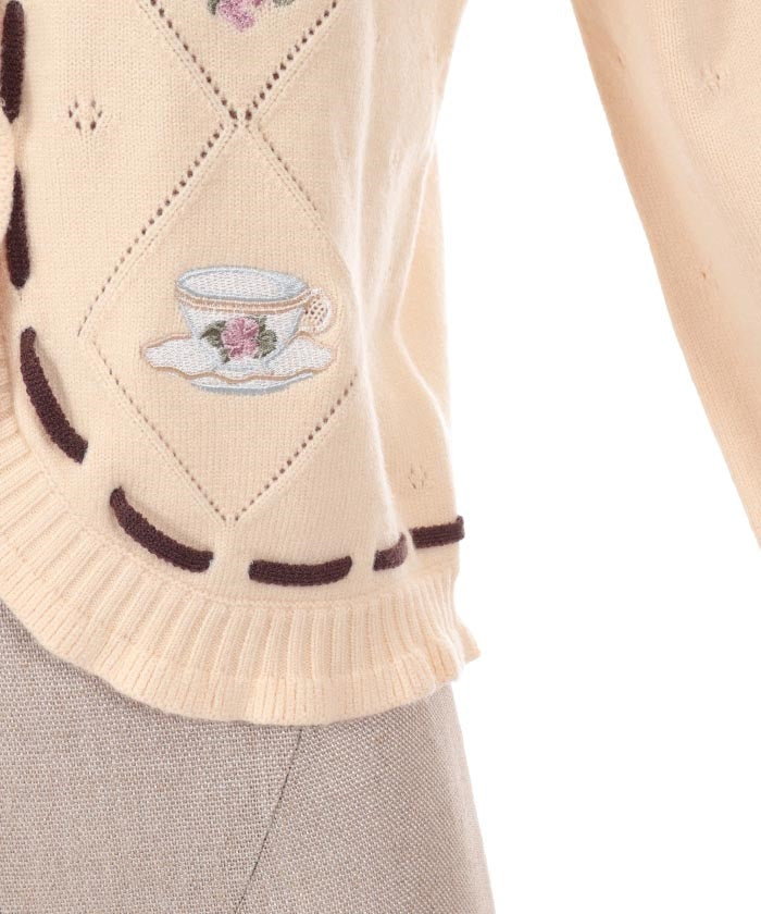 Rosy Bear Knit Cardigan (Made to Order) – axes femme from JAPAN