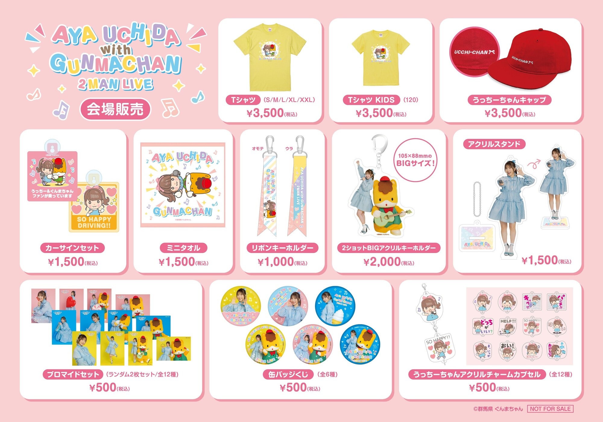 AYA UCHIDA with GUNMACHAN 2MAN LIVE』グッズ・CD販売決定！ | 内田彩