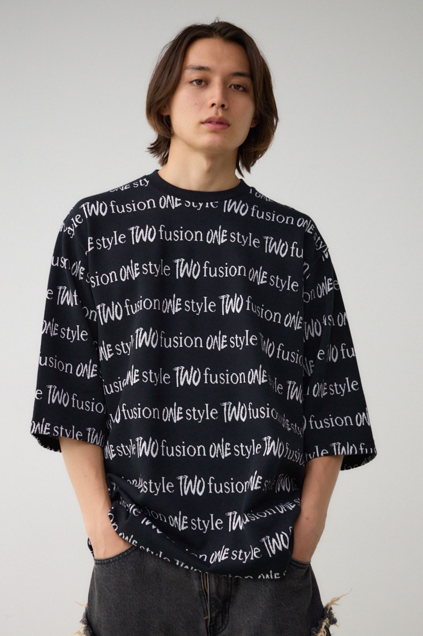 ジャガード総柄7分袖トップス｜MEN｜251HAC90-074G｜AZUL BY MOUSSY