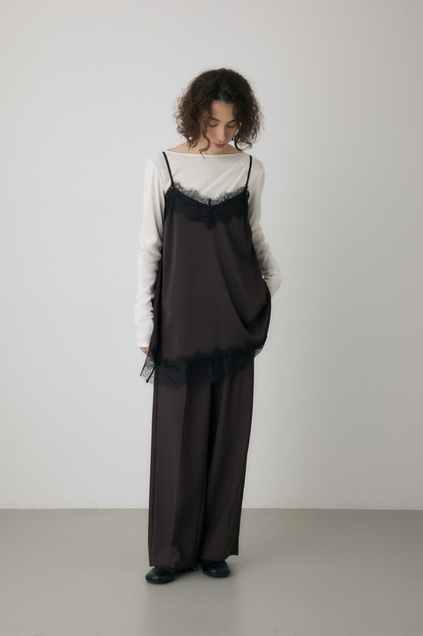 crie conforto】レースフレアサテンキャミ｜WOMEN｜254IAT30-0481