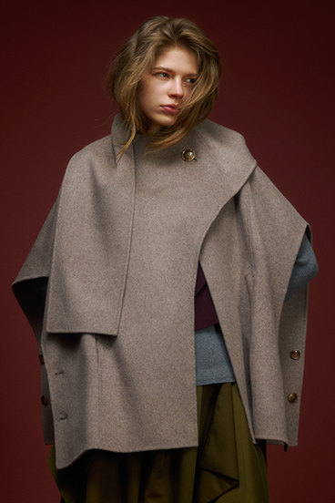 PLUS】ストールリバーポンチョ｜WOMEN｜250IAP30-161I｜AZUL BY MOUSSY