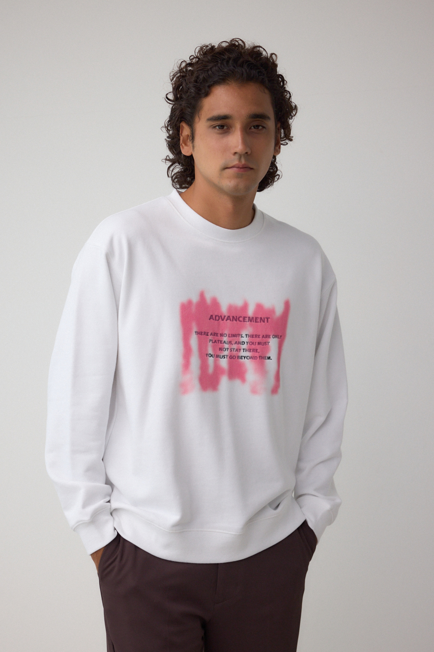 スプレー柄スウェットトップス｜MEN｜251IAT90-1281｜AZUL BY MOUSSY