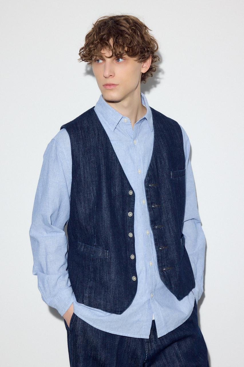 リラックスデニムベスト｜MEN｜251JSR10-3481｜AZUL BY MOUSSY