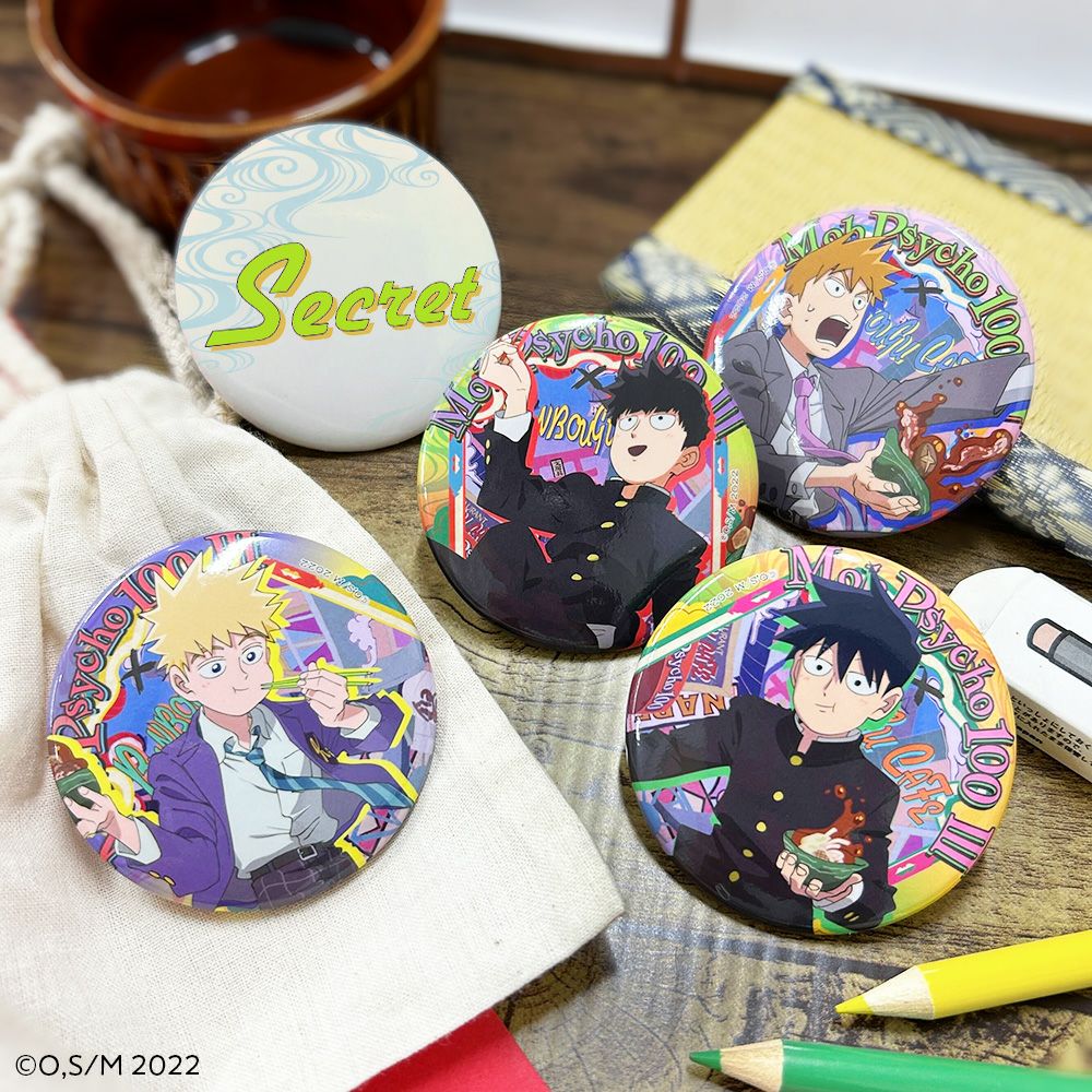 モブサイコ100×文房具カフェ 描き下ろし缶バッジ ランダム販売