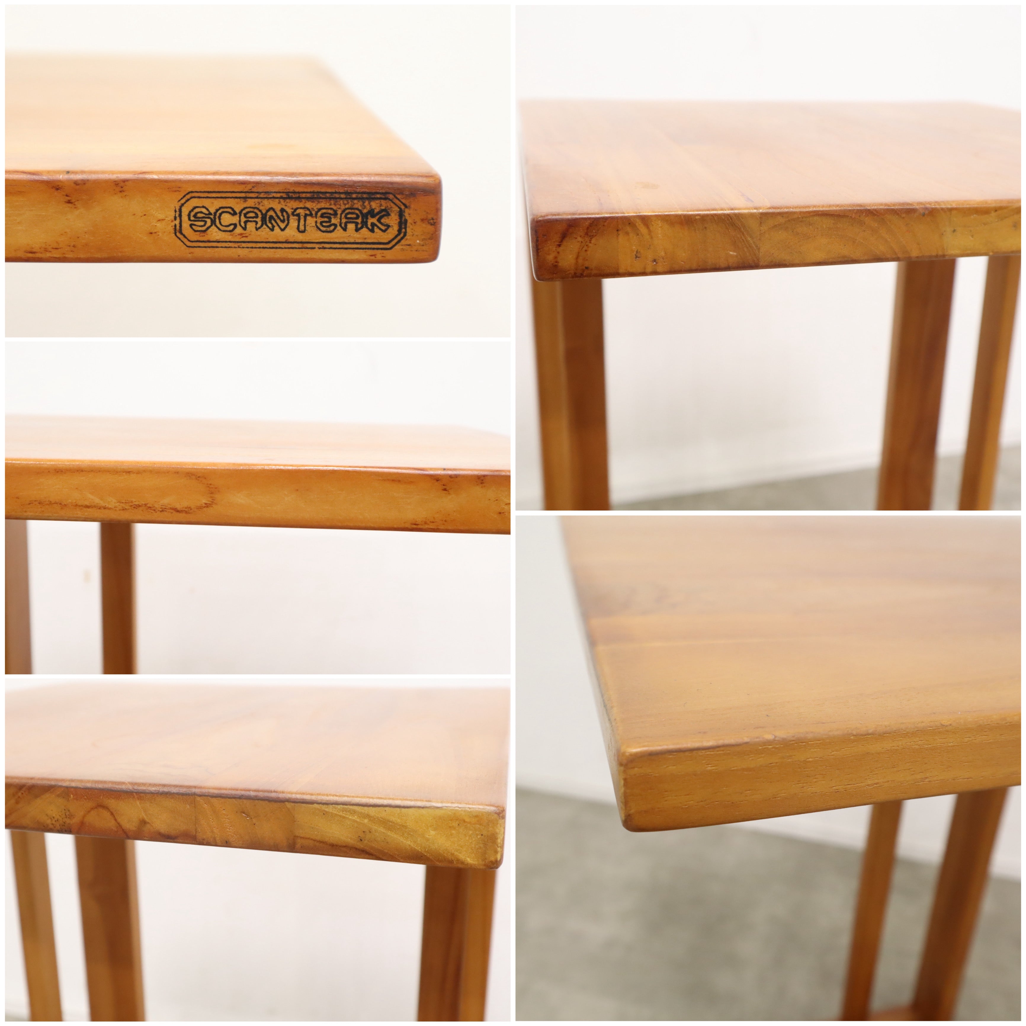 SCANTEAK スキャンティーク サイドテーブル スツール チーク H45cm