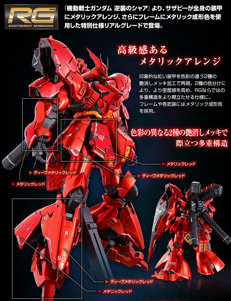 RG 1/144 サザビー［スペシャルコーティング］｜プレミアムバンダイ
