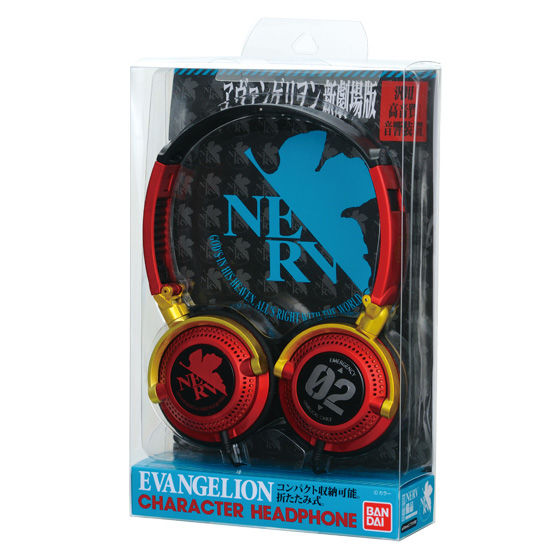 ステレオヘッドフォン エヴァンゲリオン 2号機カラー