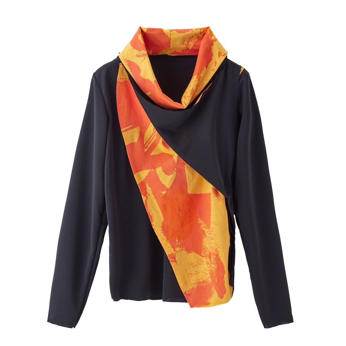 爆上戦隊ブンブンジャー×h.NAOTO ブンオレンジ／振騎玄蕃 ハイネックT