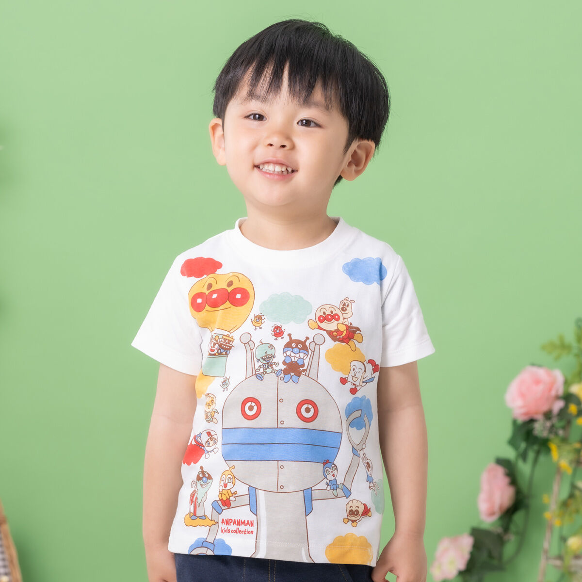 だだんだんとなかまたち柄半袖Tシャツ | それいけ！アンパンマン