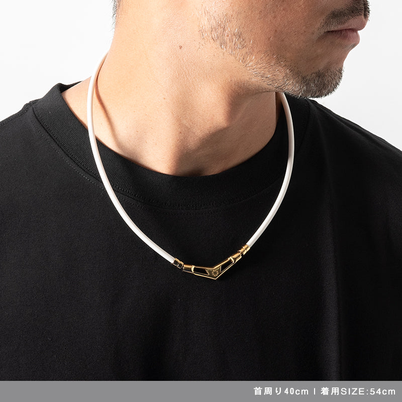 V1 ブイワン White×Gold 磁気ネックレス – BANDEL®︎｜公式オンライン