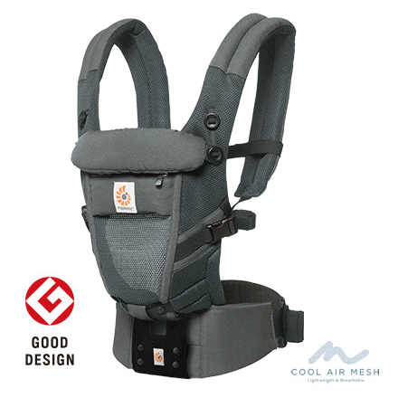 エルゴベビー ADAPT クールエアー チャコールグレー 抱っこ紐・おんぶ