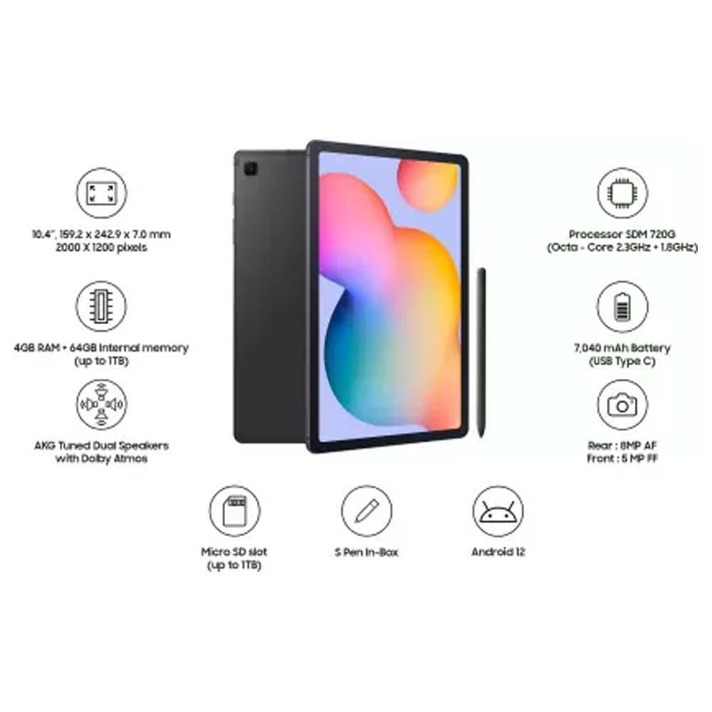 Buy Samsung Galaxy Tab S6 Lite 10.4 WiFi Tablet - 4GB/64GB, Grey