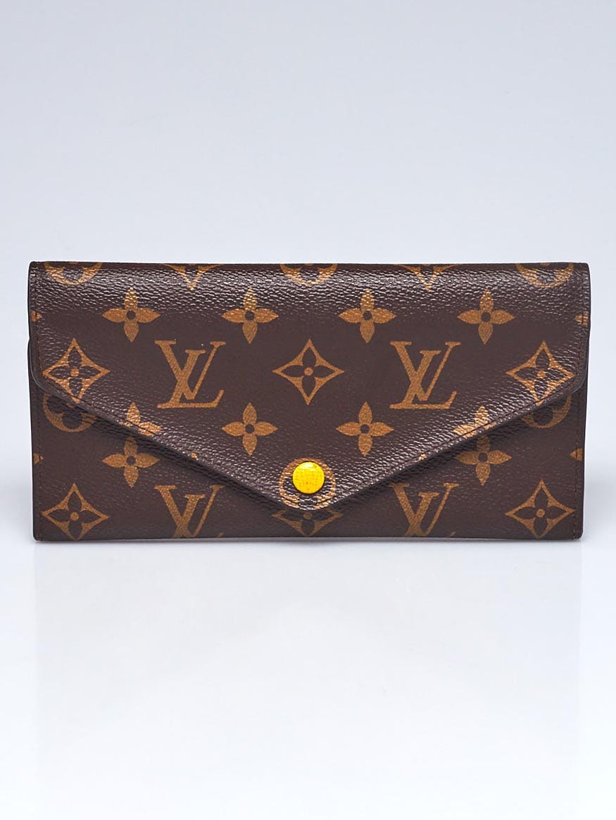 Louis Vuitton Monogram Canvas Yellow Josephine Wallet | Yoogi's Closet