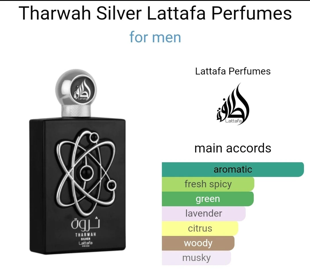 Tharwah Silver 100ml - Lattafa Parfum