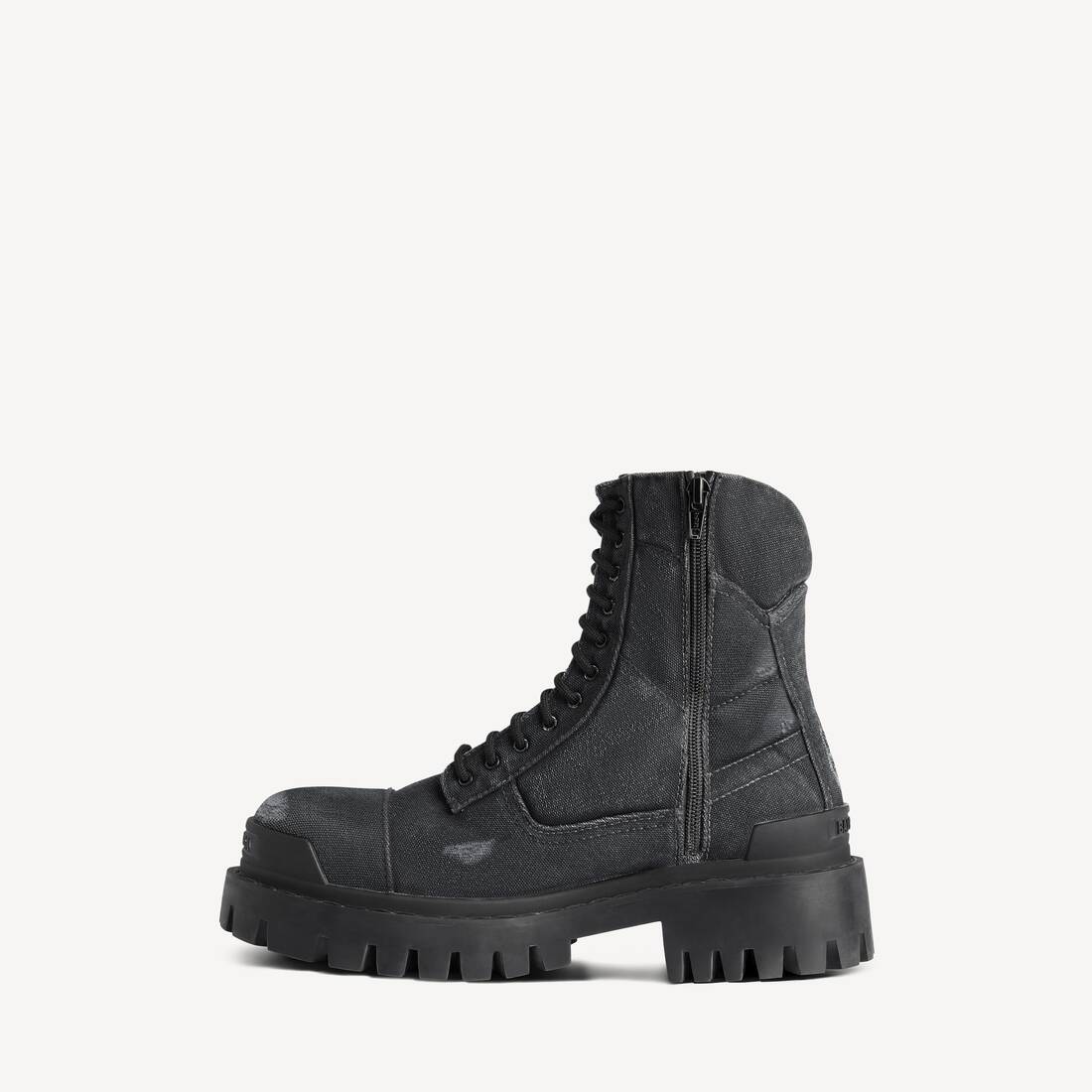 Men's Combat Strike Boot in Black | Balenciaga US