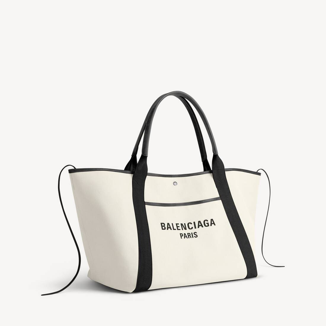 Women's Biarritz Tote Bag Large in Natural/black | Balenciaga US
