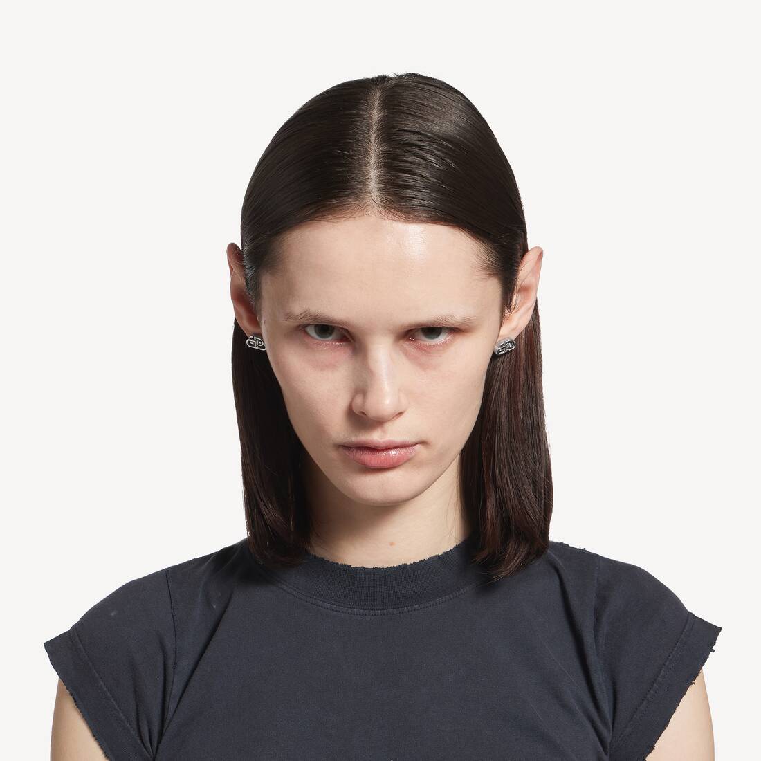 Bb Xs Stud ピアス で シルバー | Balenciaga JP (バレンシアガ）